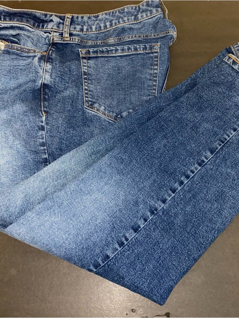 Lovesick Women's 14R Wide-Leg Flare Button Fly Jeans in Blue Denim